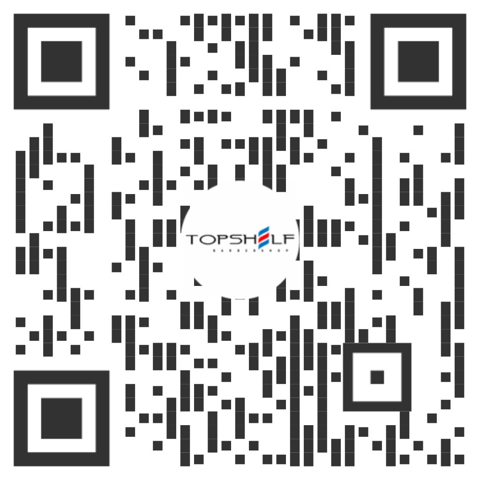 Scan the QR code to book at Top Shelf Barbershop